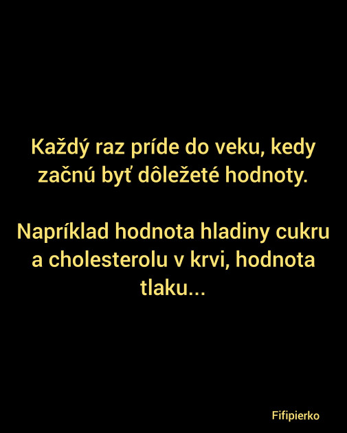 Dôležité sú hodnoty